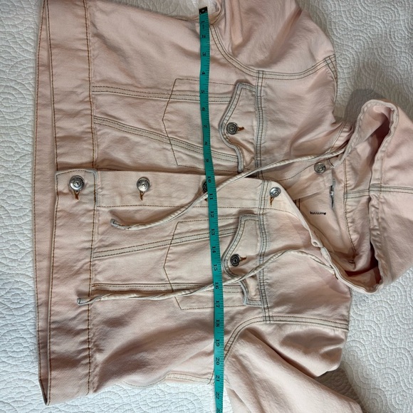 Ganni Pink Jean Jacket as seen in Emily in Paris - Picture 11 of 16